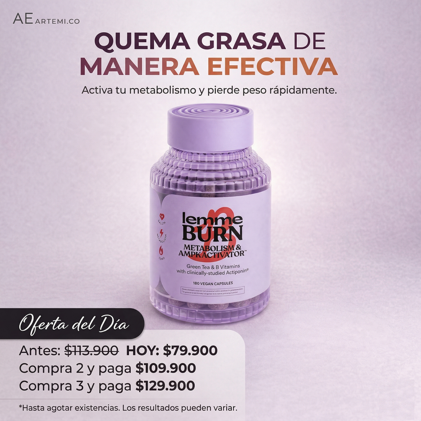 Activa el “interruptor” de quema de grasa de tu cuerpo con Lemme Burn