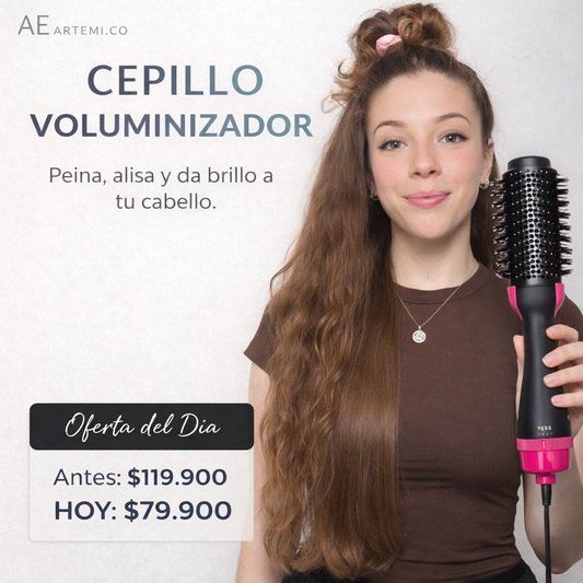 ¡Dile adiós a las horas de peluquería! con el Cepillo Secador y Voluminizador